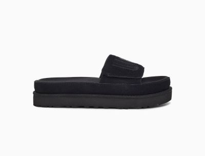 UGG Laton Womens Slides Black - AU 452DE